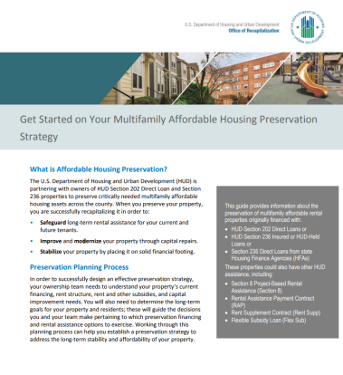 Multifamily Affordable Houing Preservation Strategy